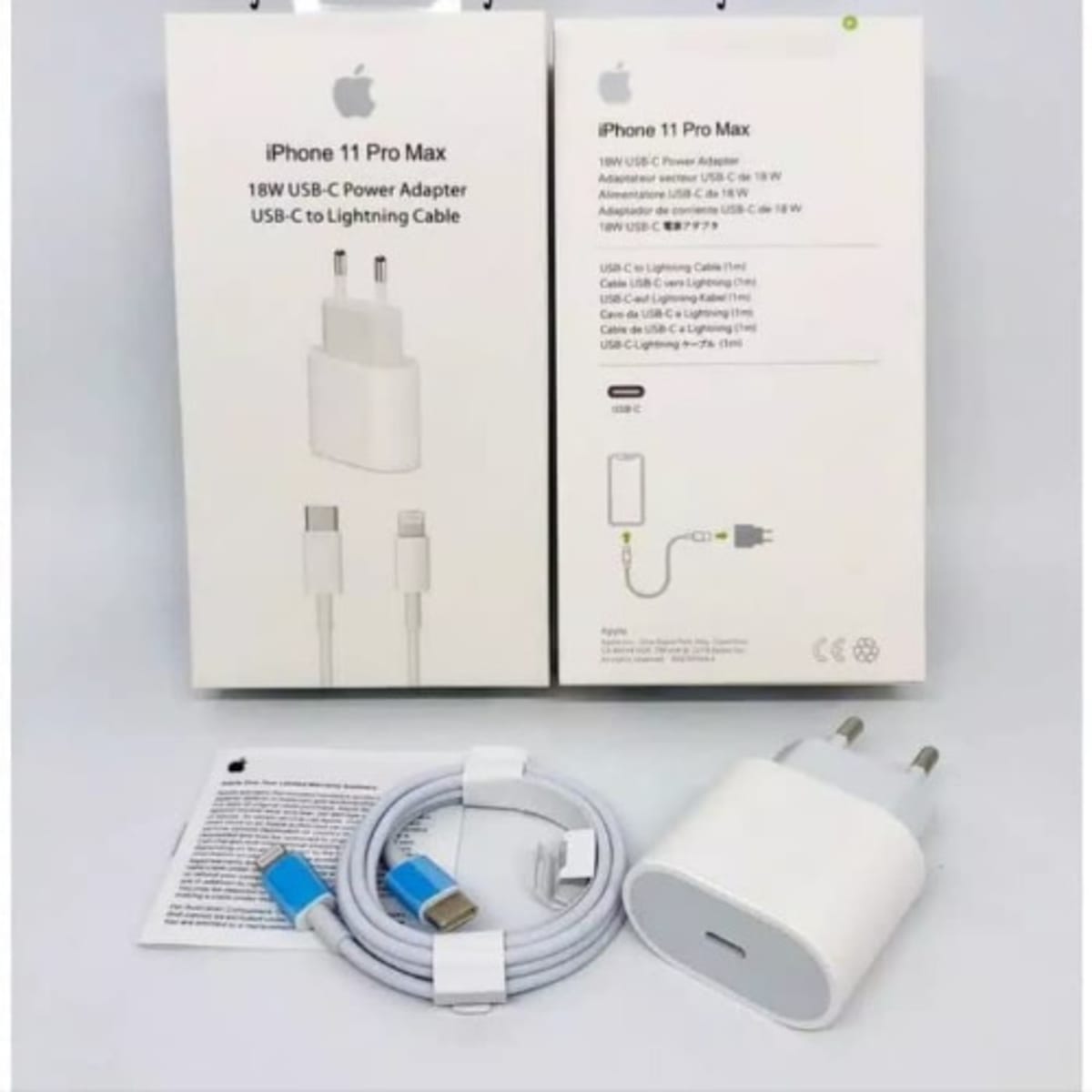 chargeur iPhone 11 pro max 18w authentique