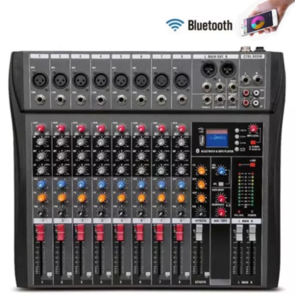 Yamaha 8 Channel Mixer Bluetooth + Effect And USB Functions | Konga Online Shopping