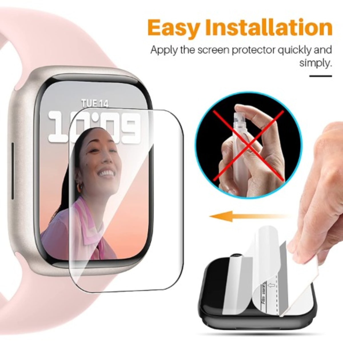 Apple watch hotsell screen protector film