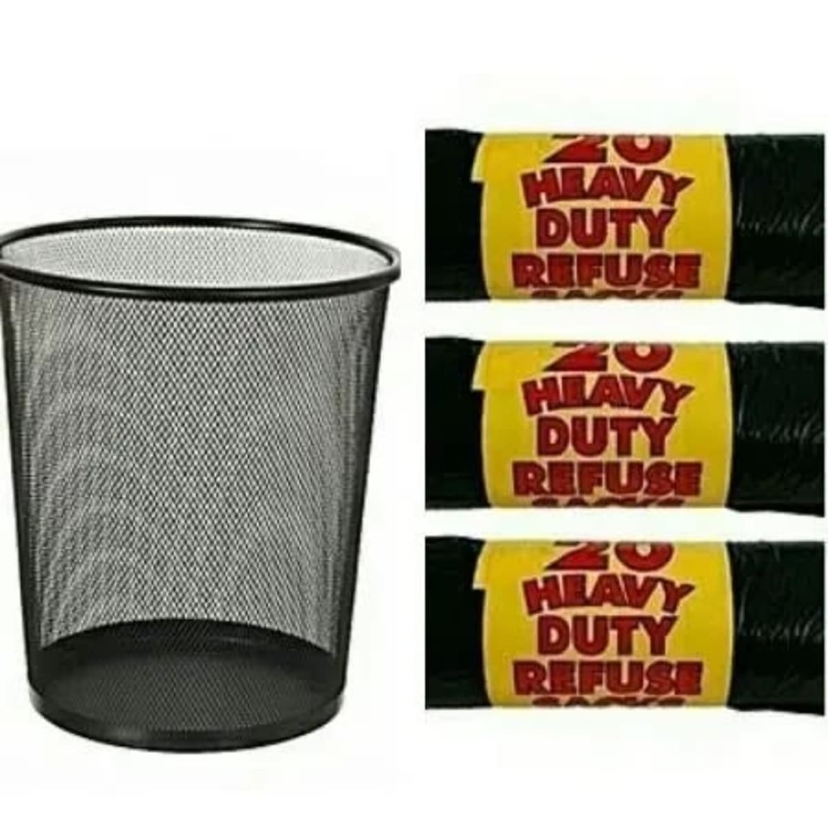 Waste Bin Basket With 3Pcs Bin Nylon Konga Online Shopping