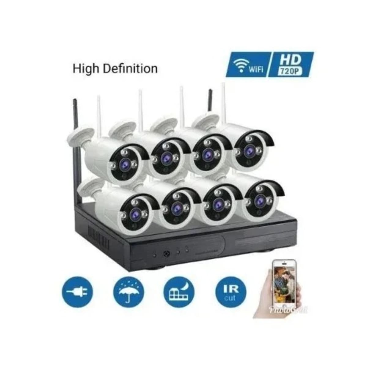 8 channel best sale wifi cctv system