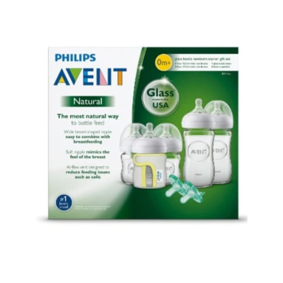 Philips avent natural glass bottle baby outlet newborn starter set