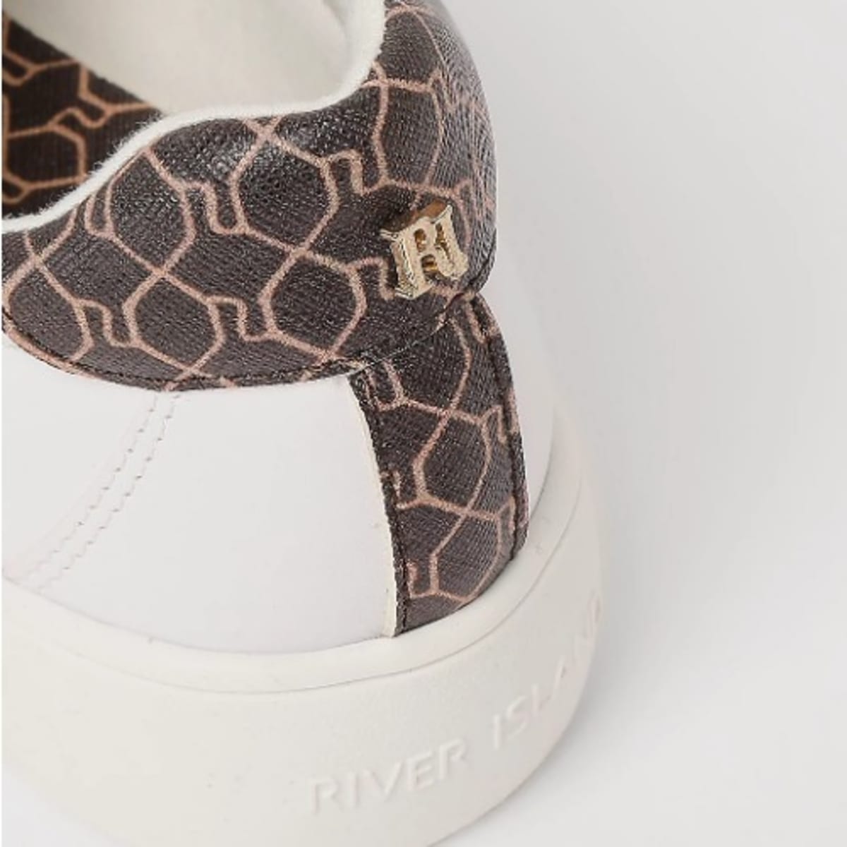 River island leopard print sale trainers