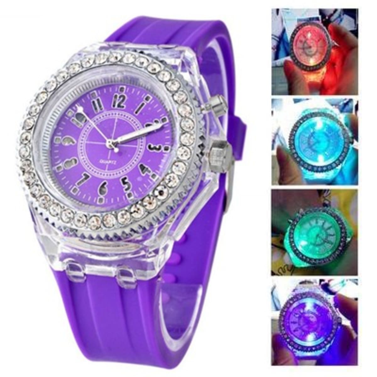 Geneva hotsell purple watch
