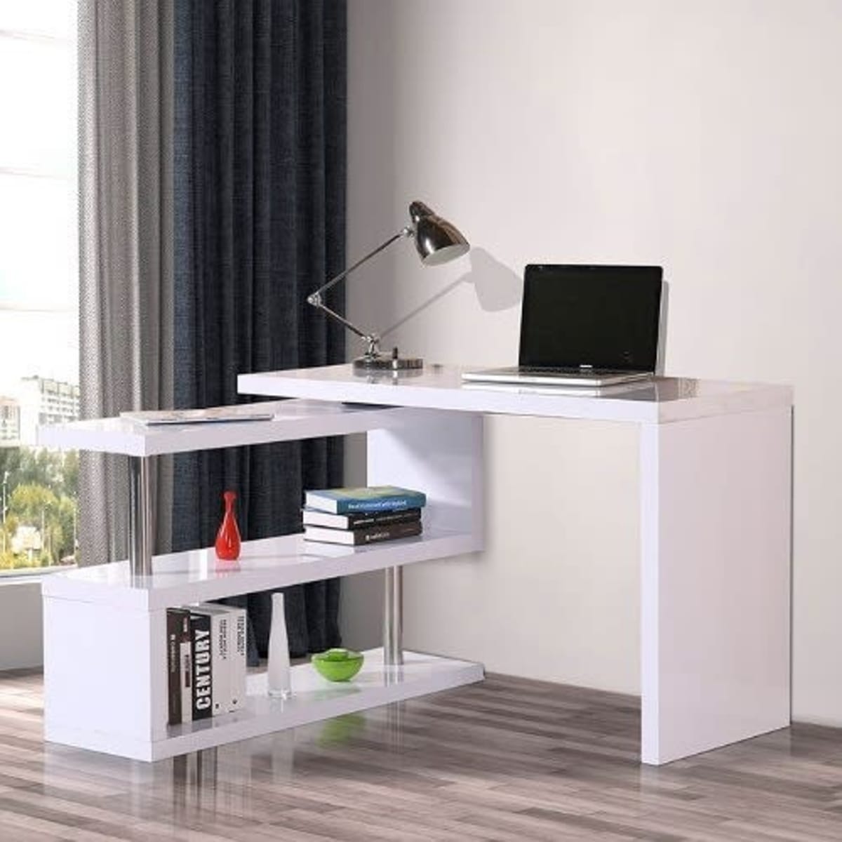 J Best Venture L shape Writing Desk White Konga Online Shopping