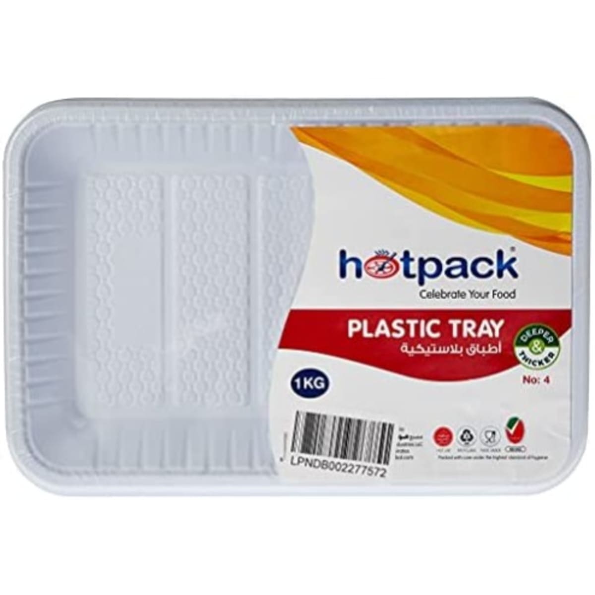 Hotpack Disposable Small Plastic Tray - 50 Pieces -80*60 Cm