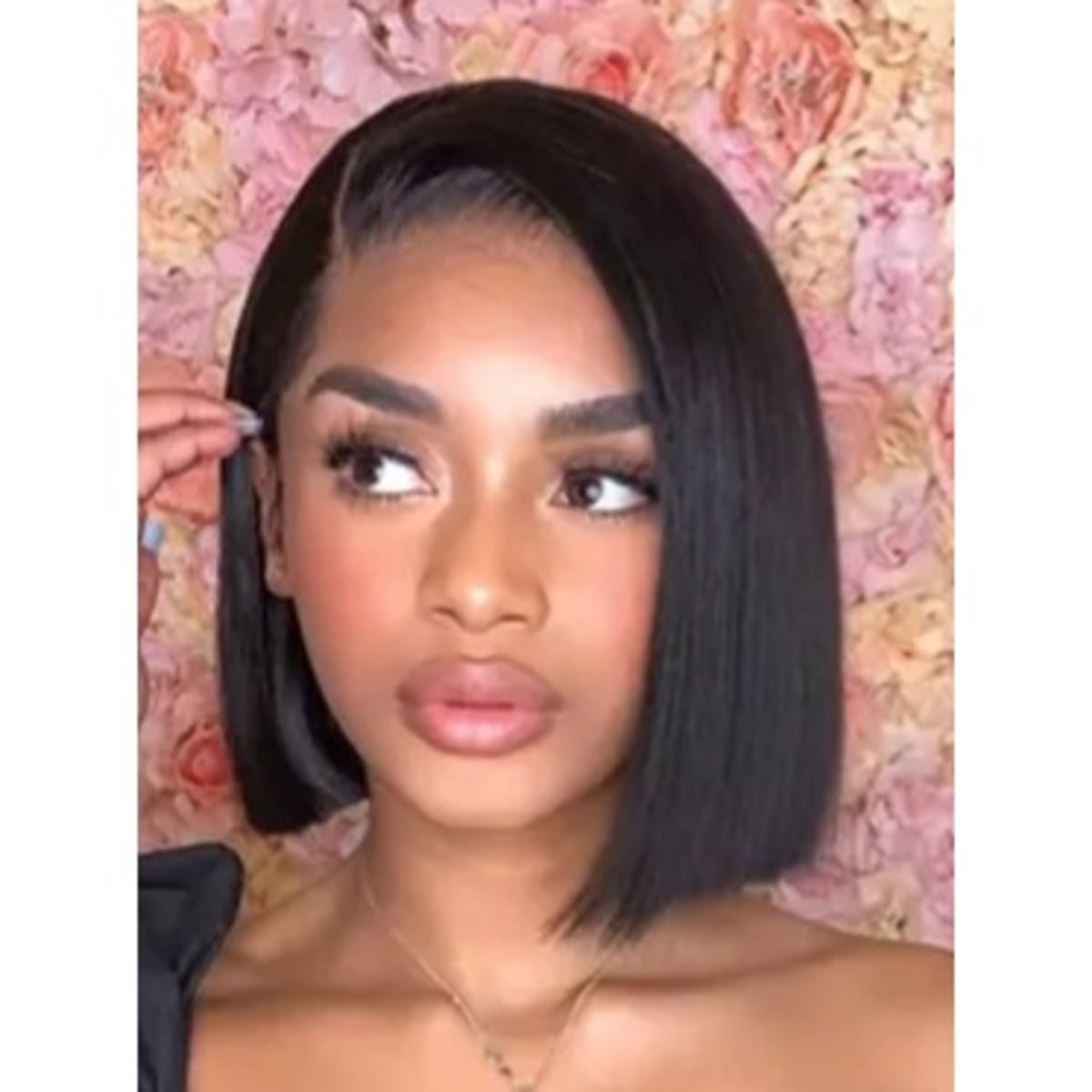 Bob wig side part discount