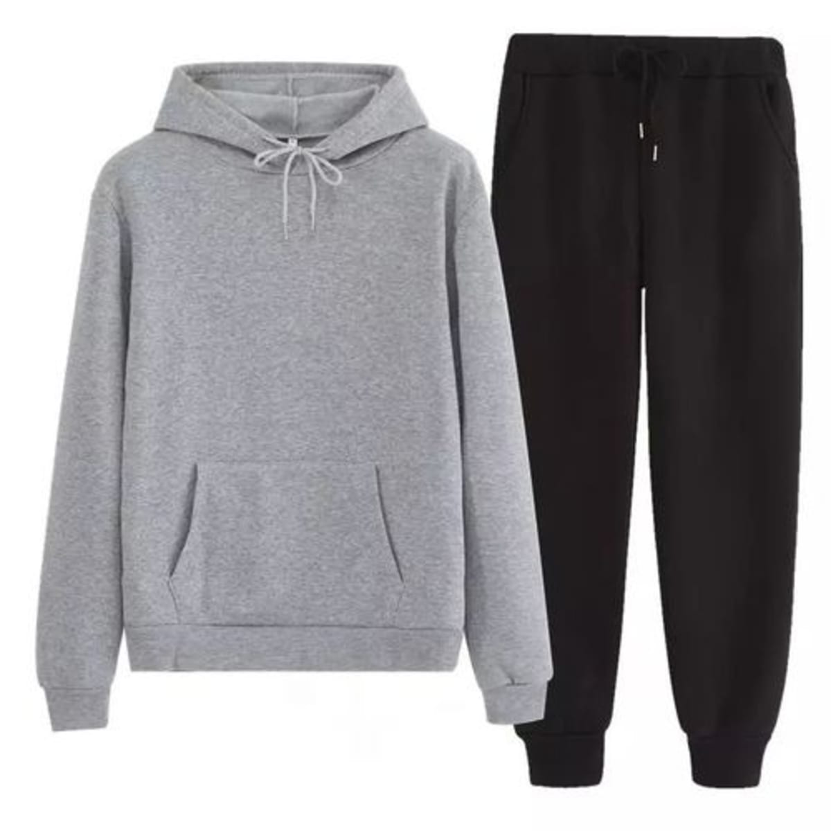grey joggers with black hoodie - OFF-67% >Free Delivery