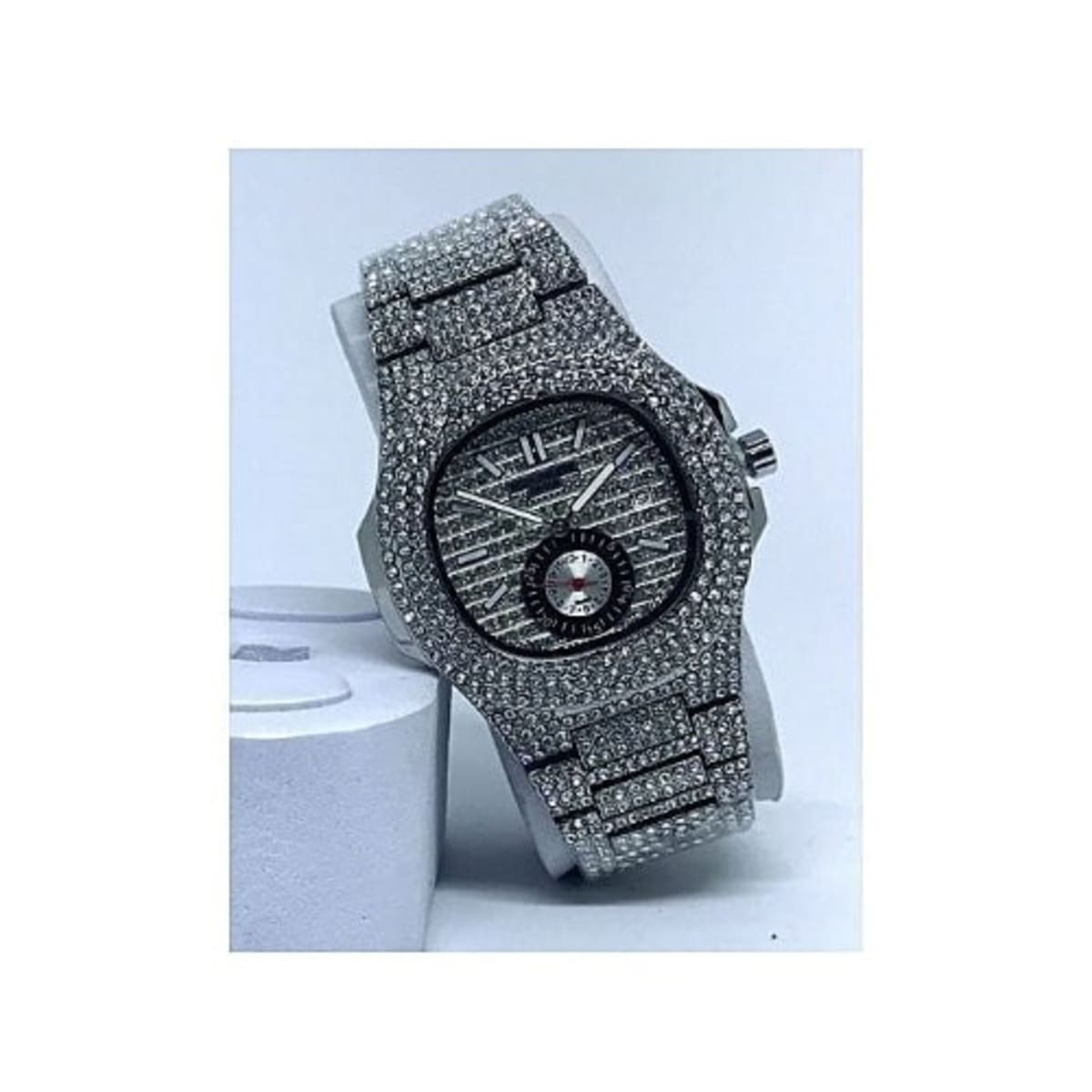 Iced cheap wrist watch