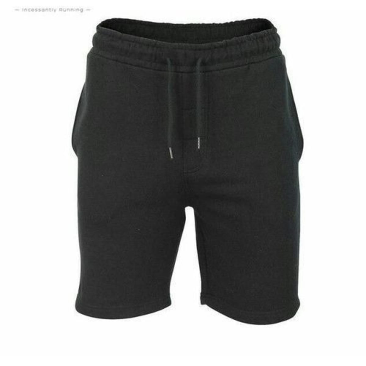 Plain black shorts mens deals
