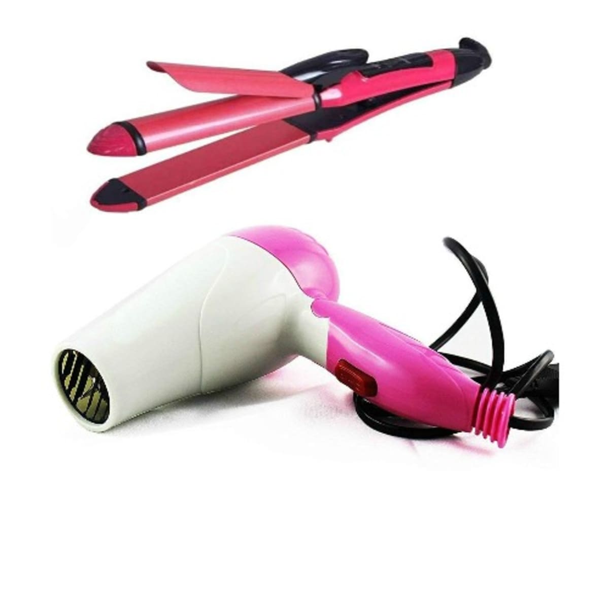 Straightener and deals curler machine