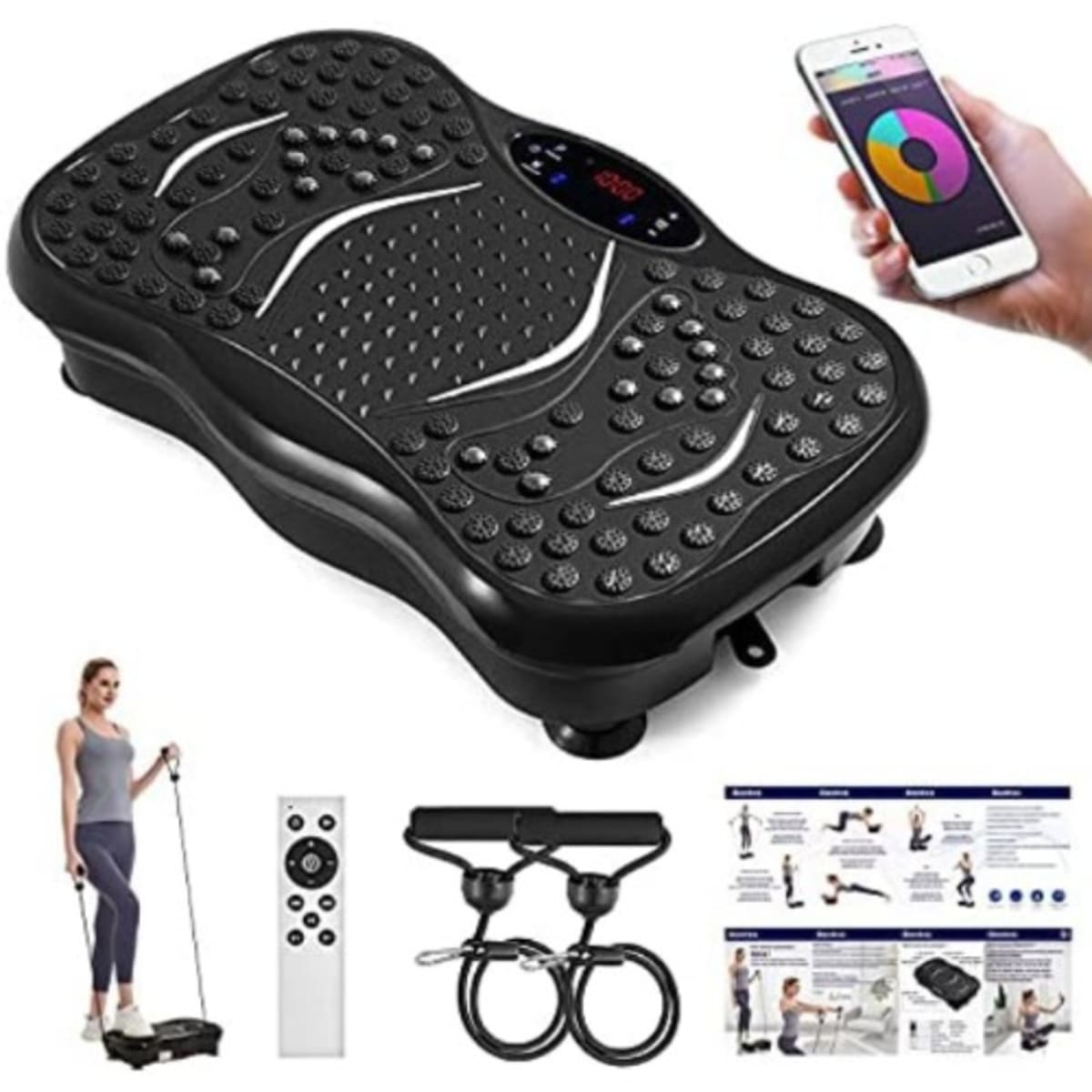 Vibration Platform Whole Body Massager Machine Exercise Fitness