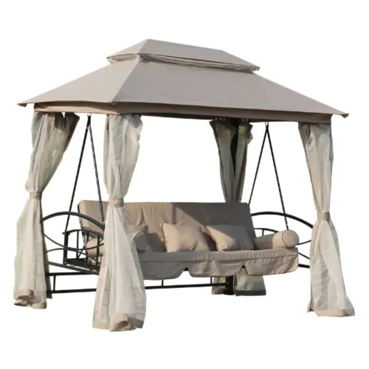 Gazebo hammock swing online bed