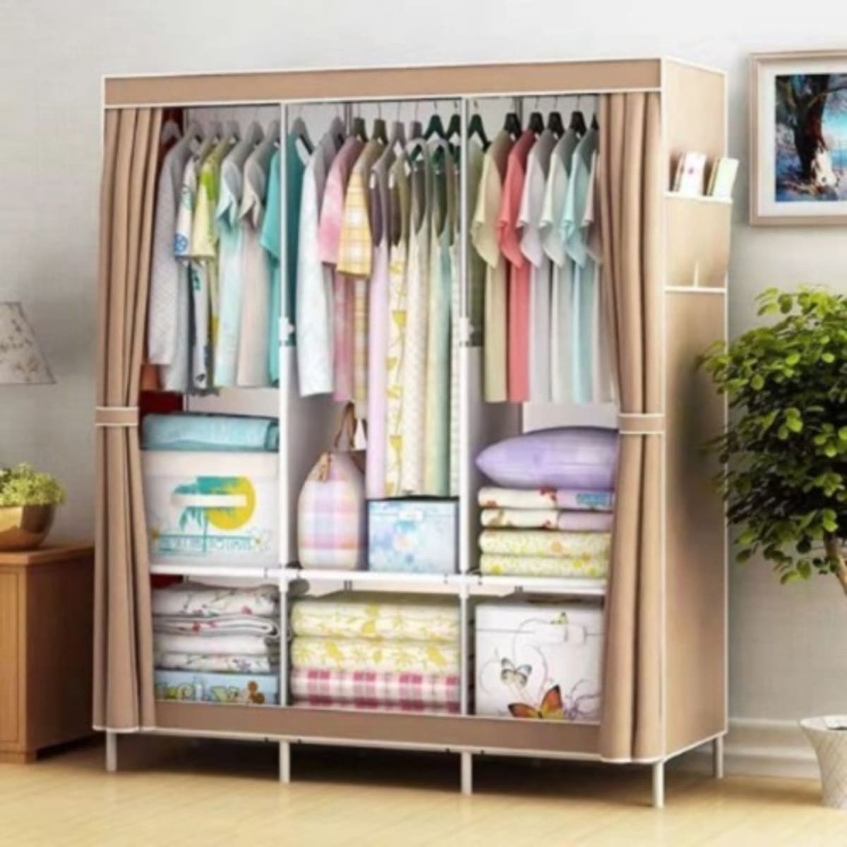Stainless steel wardrobe online deals