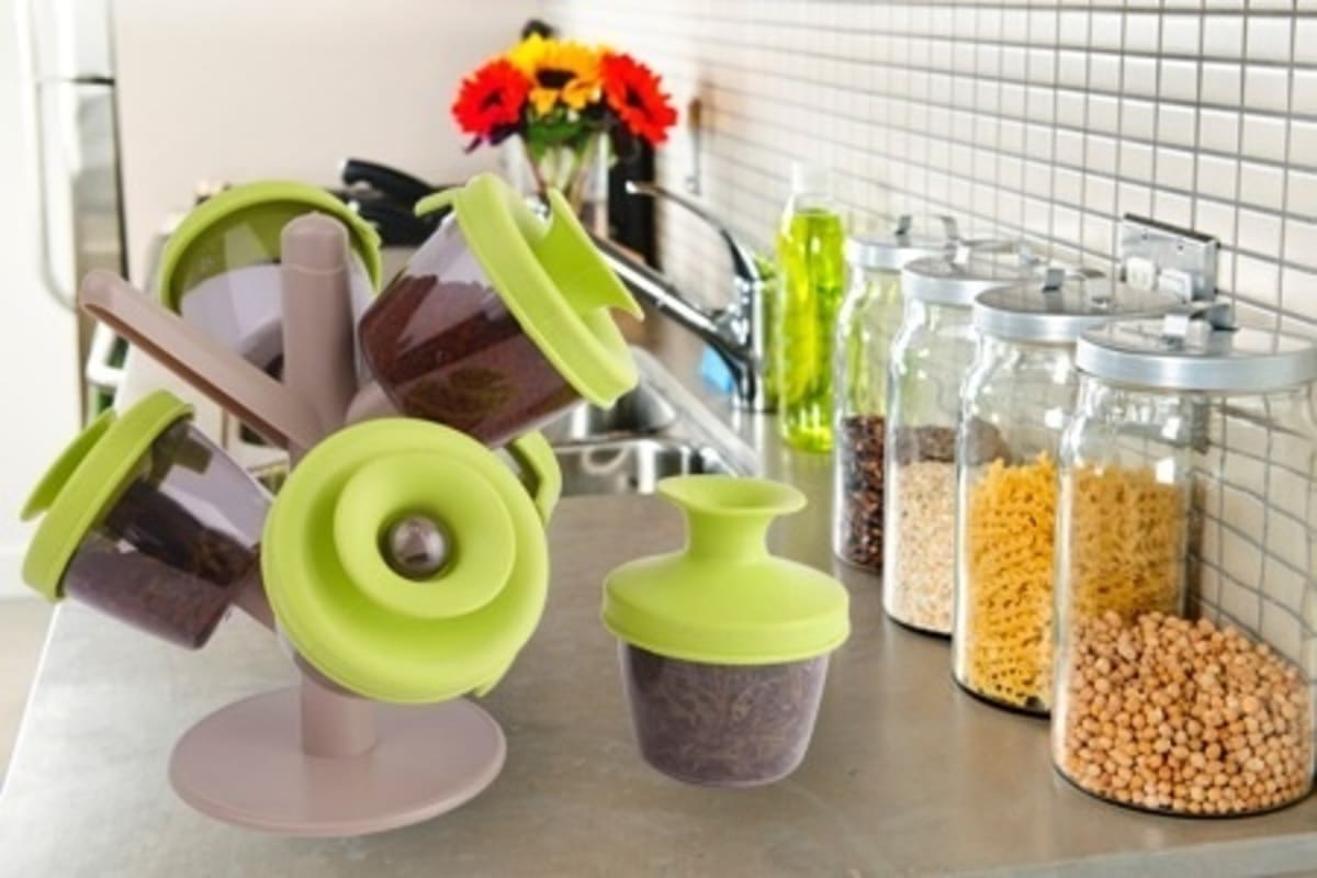 Kitchen And Dining Stylish 6-Piece Spice Rack