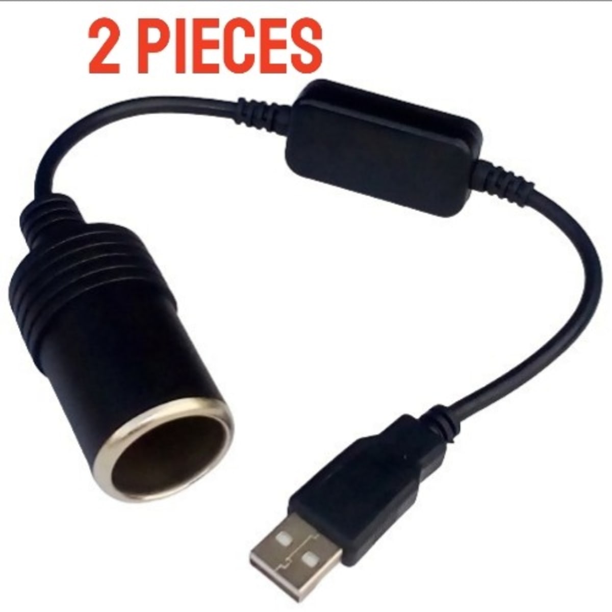Cigarette Lighter Socket Converter Adapter USB 5v To 12v