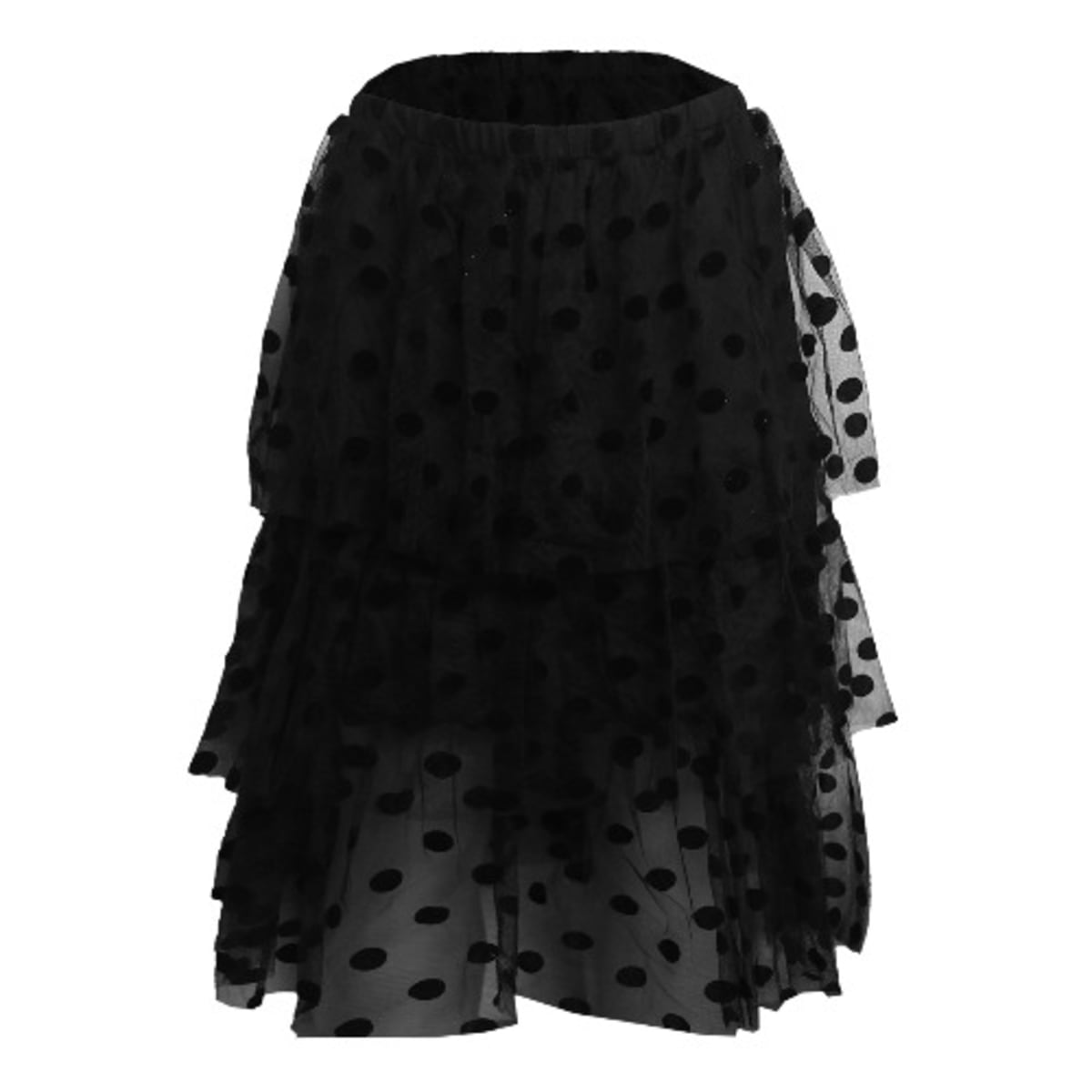 Boohoo tulle midi store skirt in black