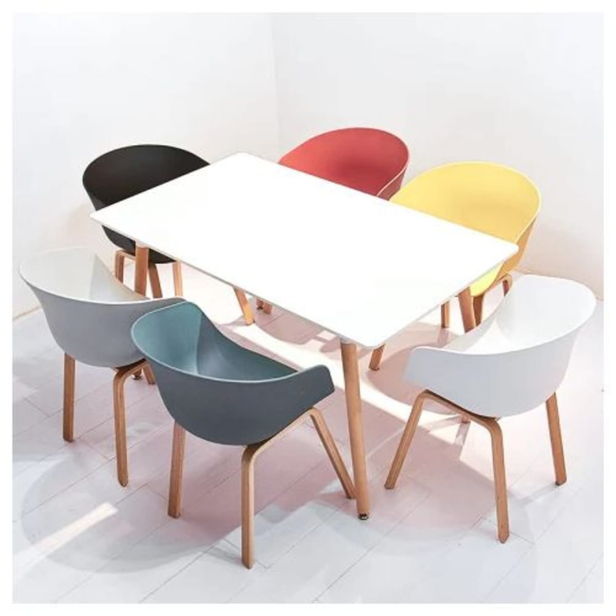 Multi coloured online dining set
