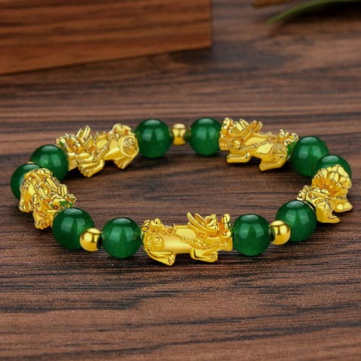 Green clearance obsidian bracelet
