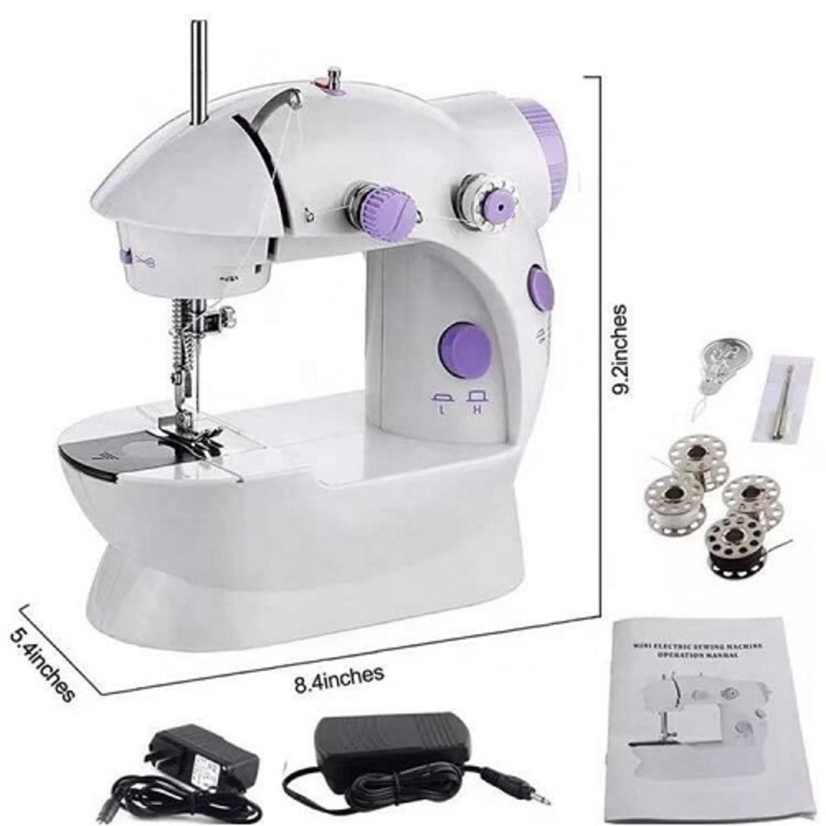 Small sewing machine home manual pocket sewing machine mini travel portable  multifunctional tailoring machine 