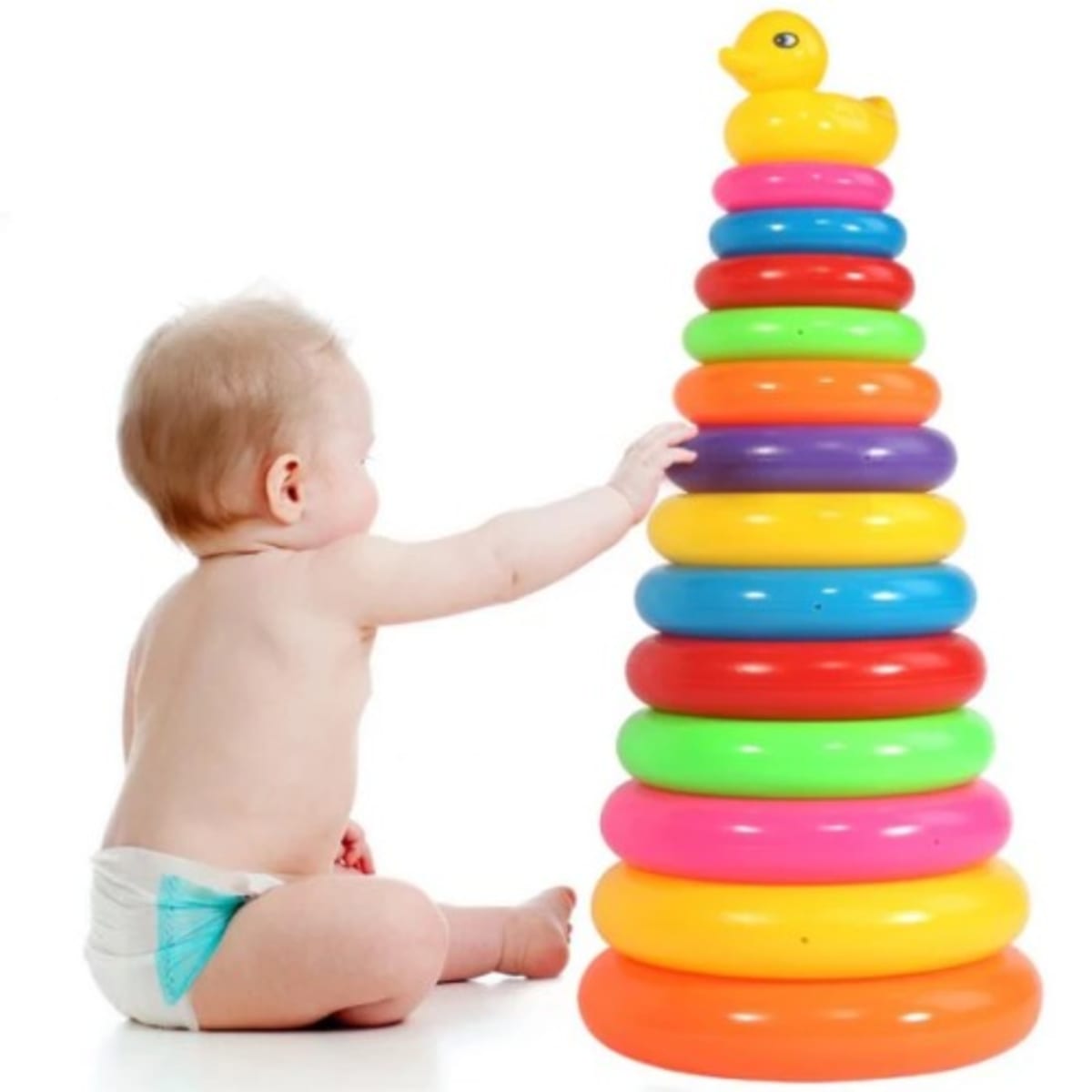Stack of toys shop