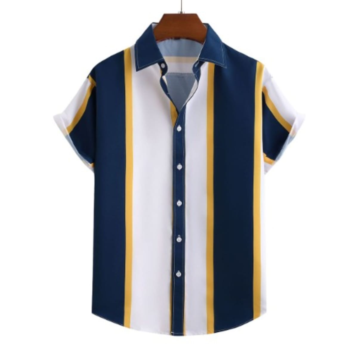 Men s Casual Vintage Short Sleeve Shirt Konga Online Shopping