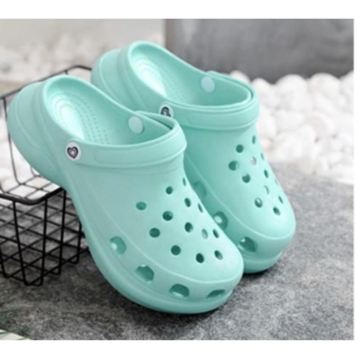 Women Thick Bottom Crocs Green Konga Online Shopping