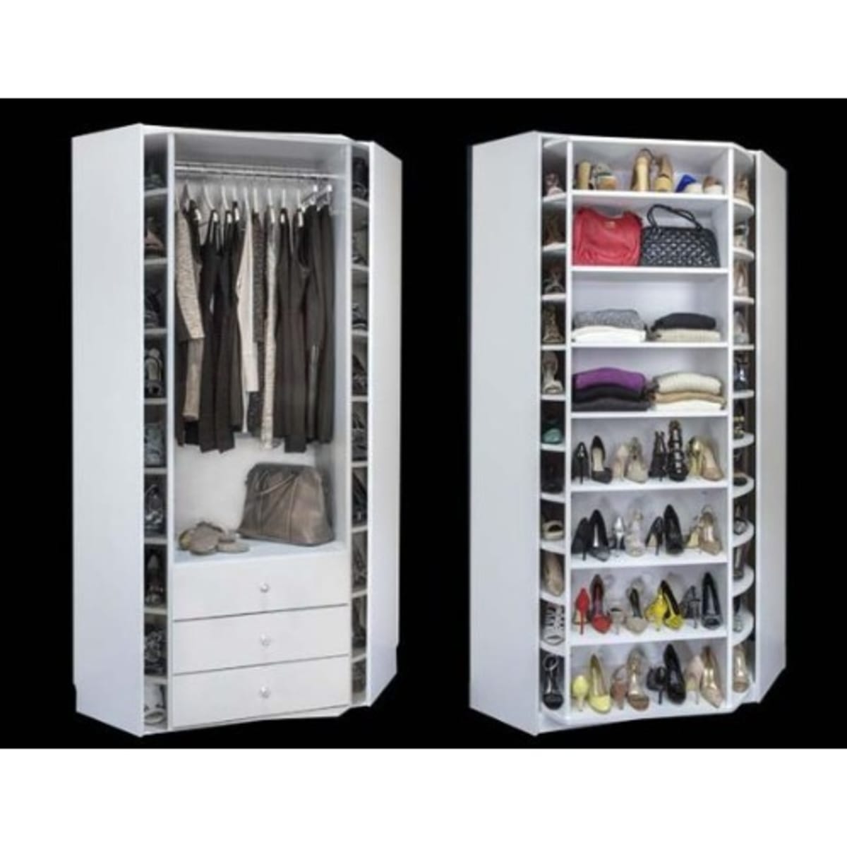 Rotating Rack Rotating Shoe Cabinet Simple and Modern Entrance Hall Cabinet  Round Circle Cylinder Divider Multifunctional Shoe Rack Large Capacity (  Color : Silver2 , Size : 161x40cm ) : Amazon.de: Home & Kitchen