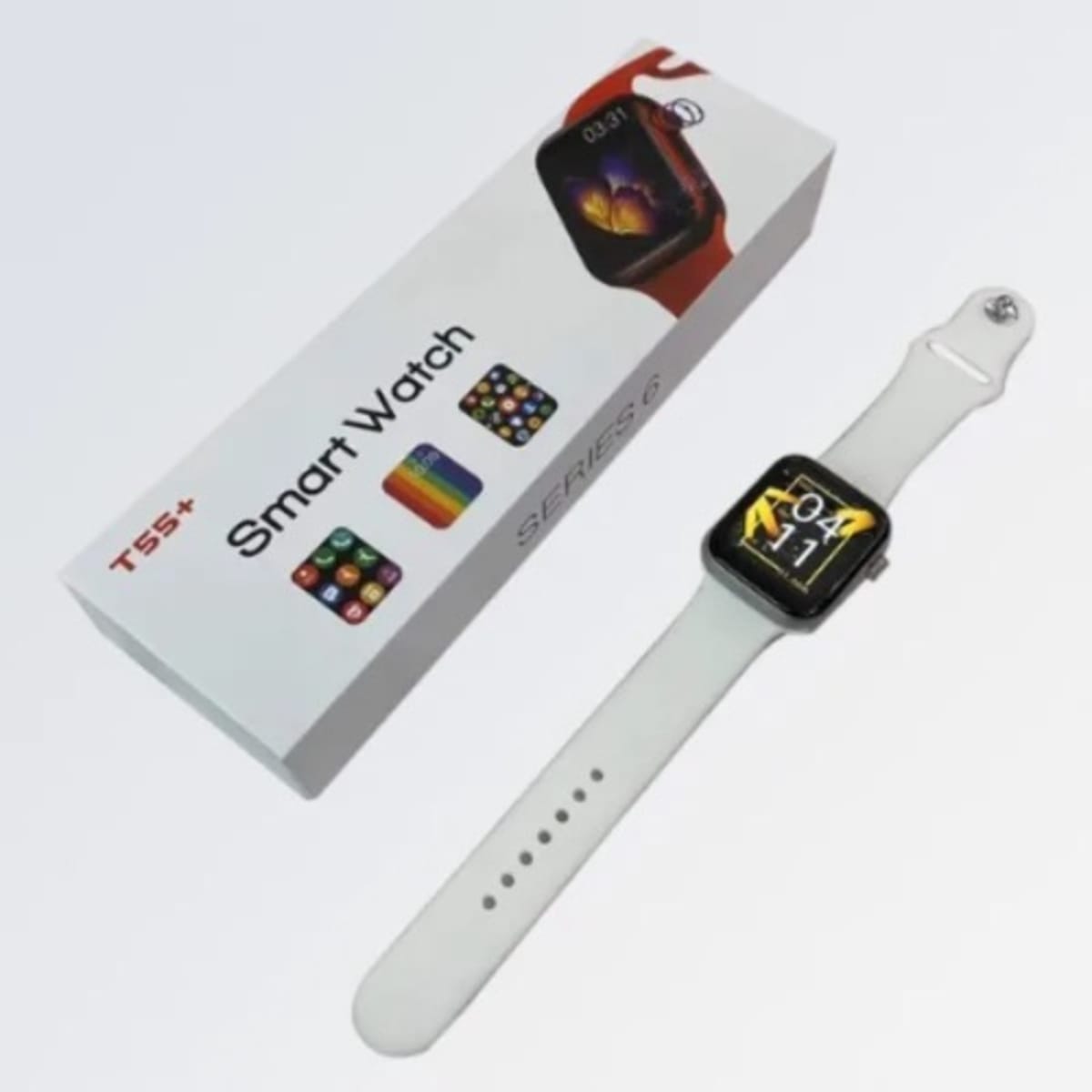 T55 smart on sale watch display size