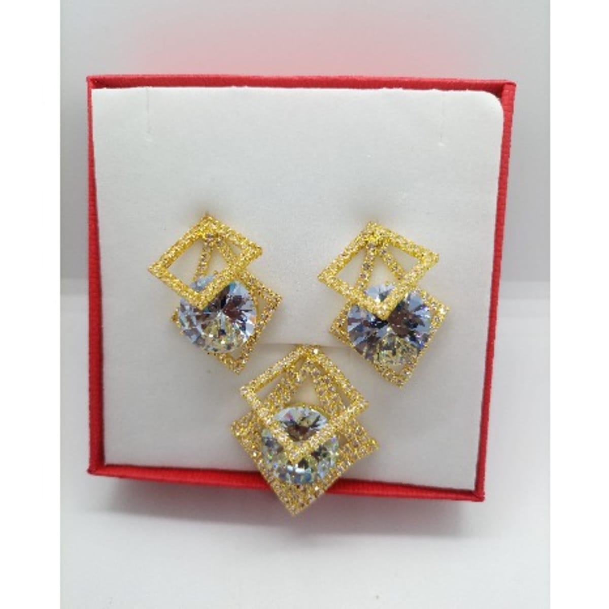 Zirconia hotsell gold earrings