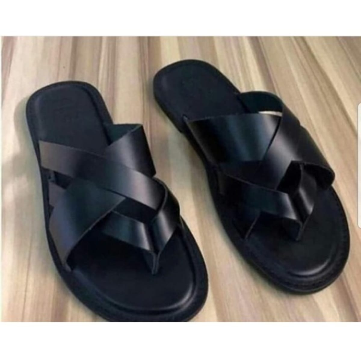 Male Crossed Slides Black Konga Online Shopping