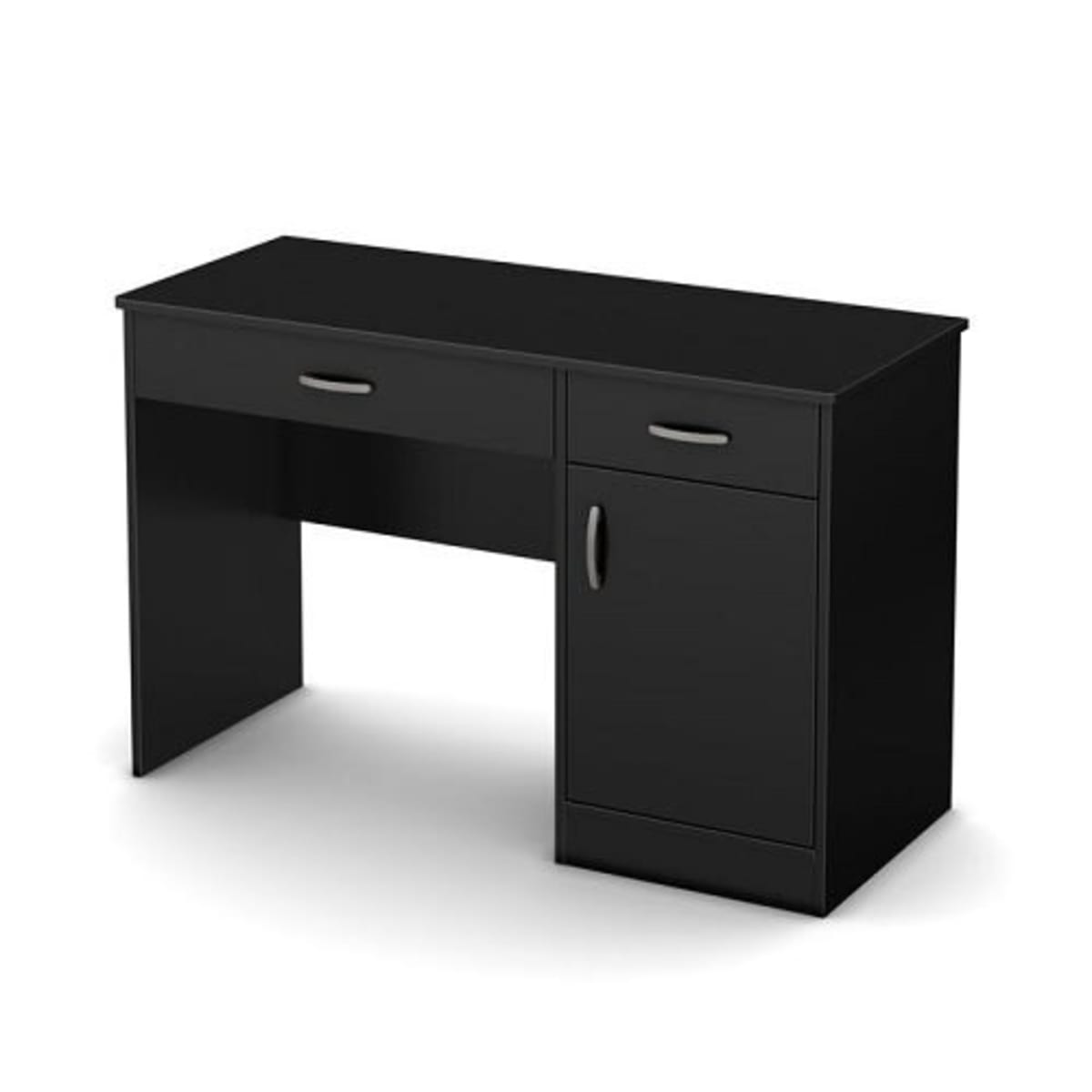 Axess computer desk store with hutch white