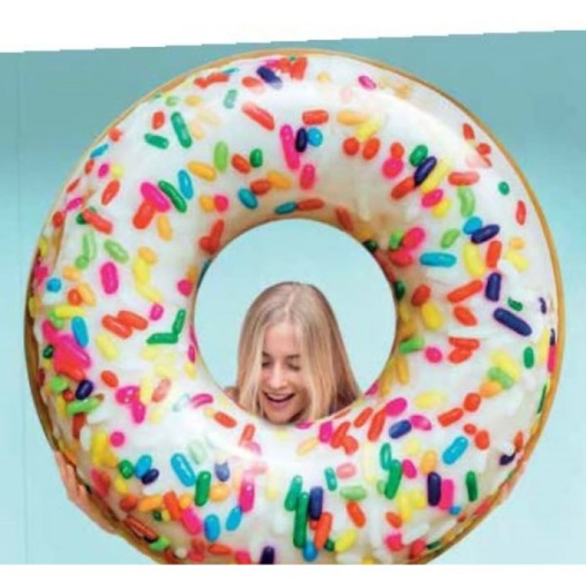 Intex rainbow best sale sprinkle donut tube