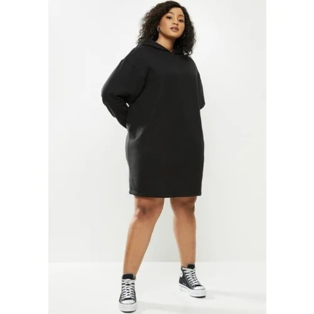 Fashion Geneve Ladies Hoodies Gown - Black | Konga Online Shopping