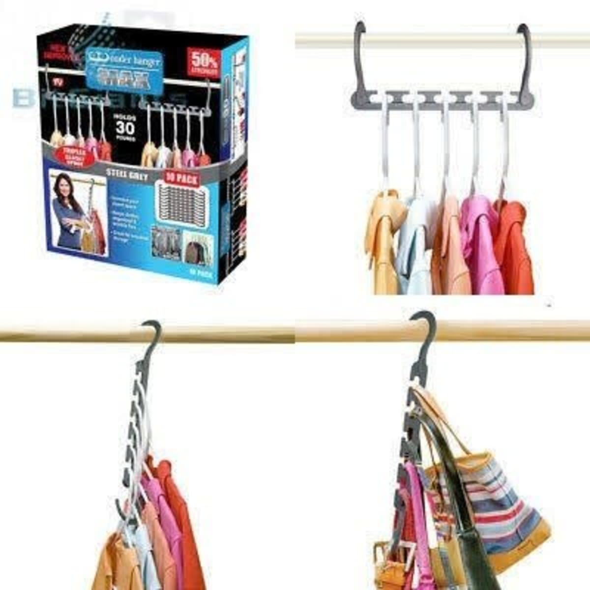 Magic Hangers Space Saving Hangers Closet Space Saver Hanger