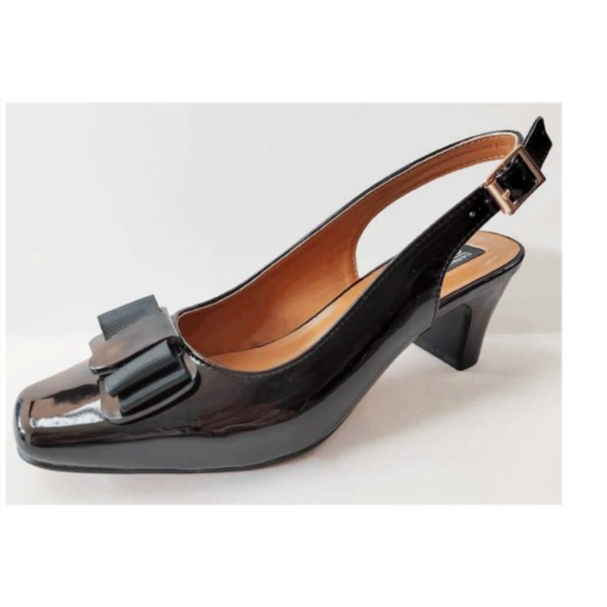 Sophia Patent Leather Office Slingback Heel Sandal Konga Online