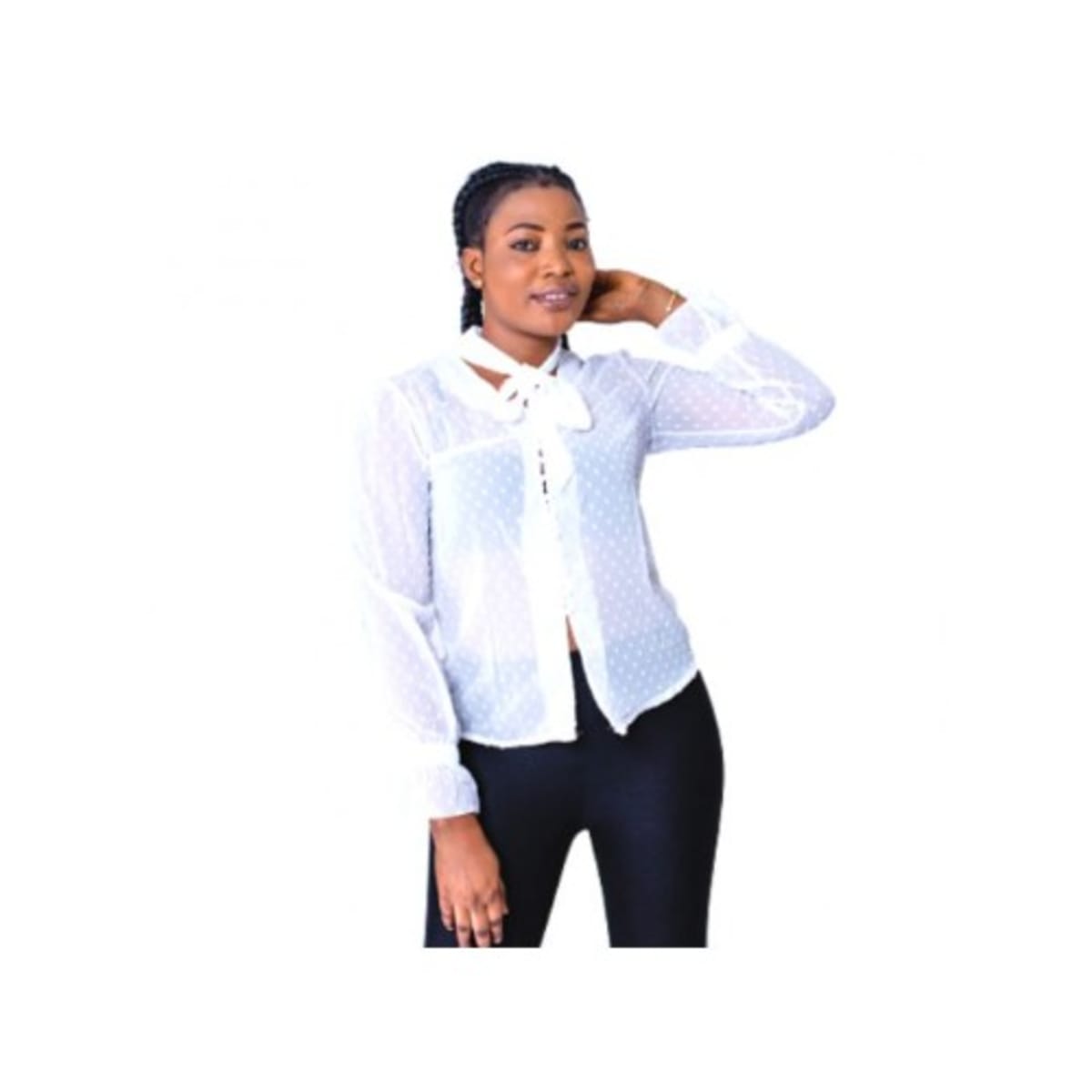Pigment fred Hemmelighed Long Sleeve Chiffon Blouse - White | Konga Online Shopping