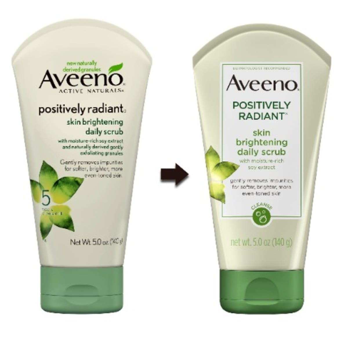 Aveeno Positively Radiant Skin Brightening Exfoliating Daily