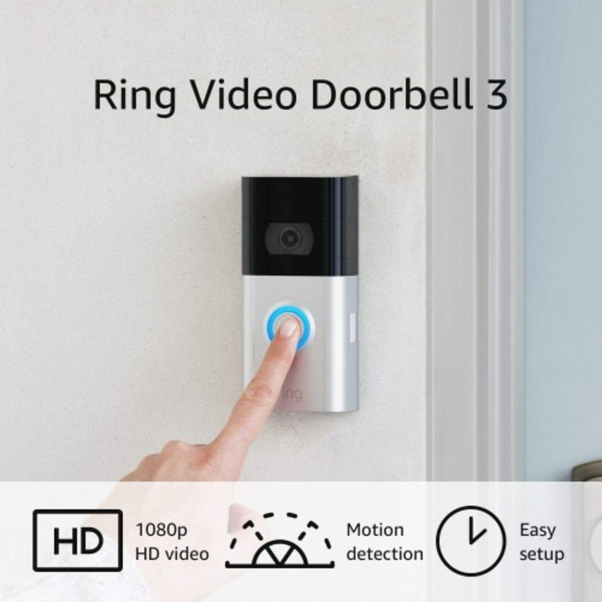 Rings Emporium Ring Video Doorbell 3 Enhanced Wifi Improved