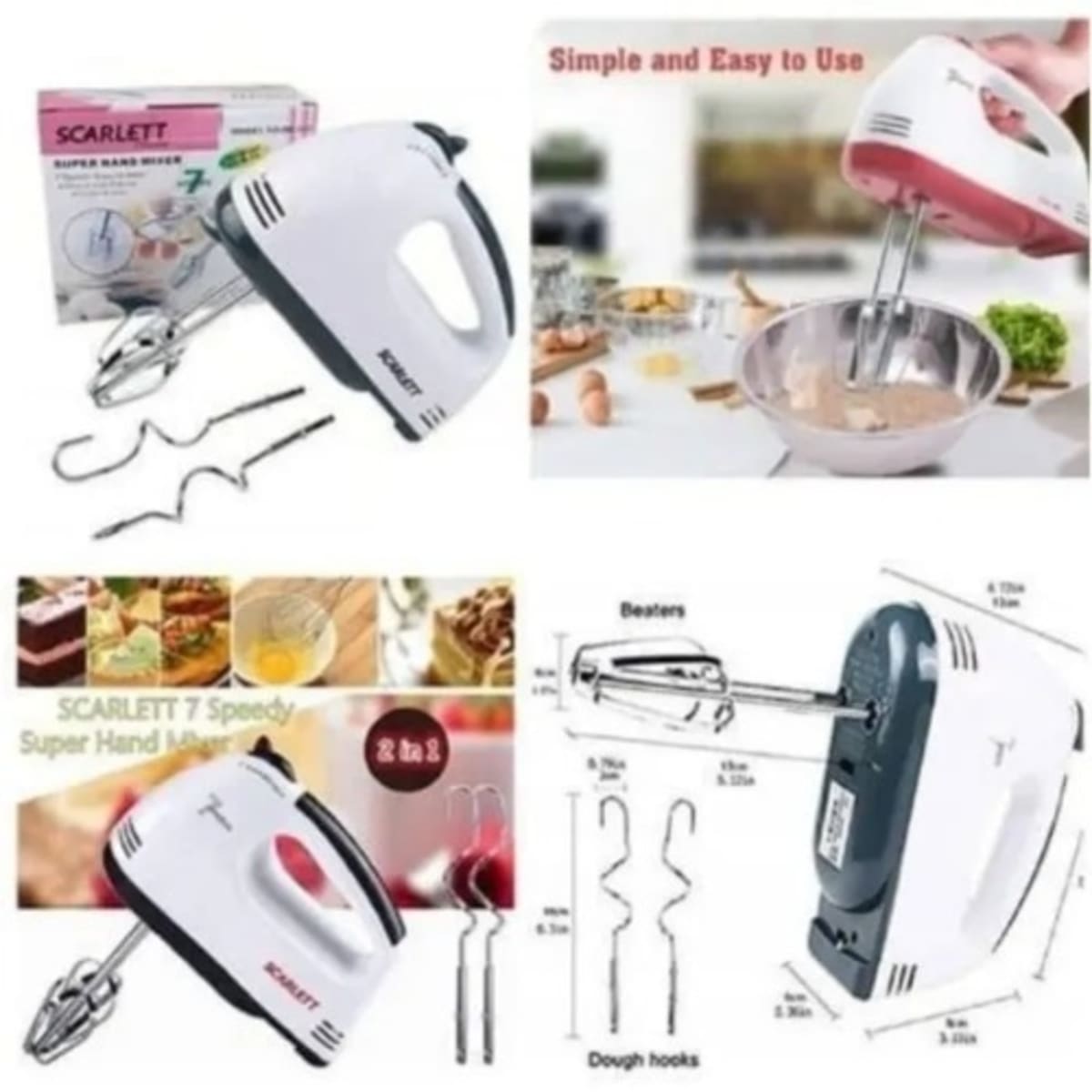 Scarlett 7 speed Hand Mixer Konga Online Shopping