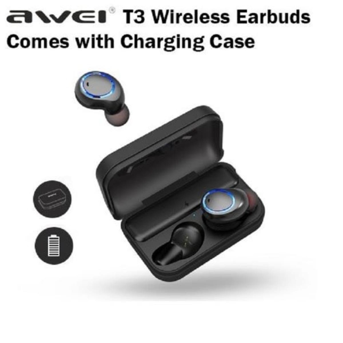 Wireless Earbuds Bluetooth Black Konga Online Shopping