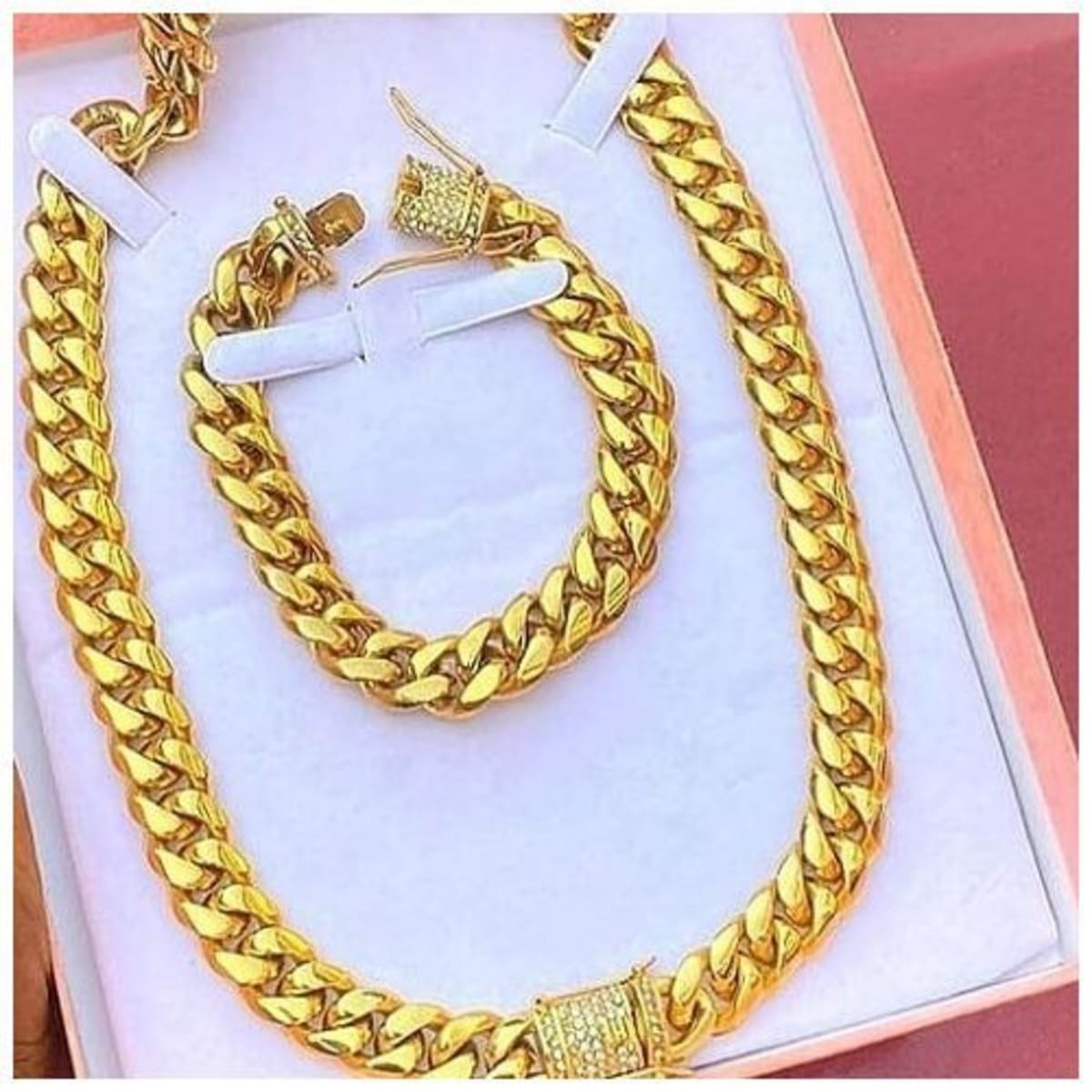 How to make a gold chain sale by hand