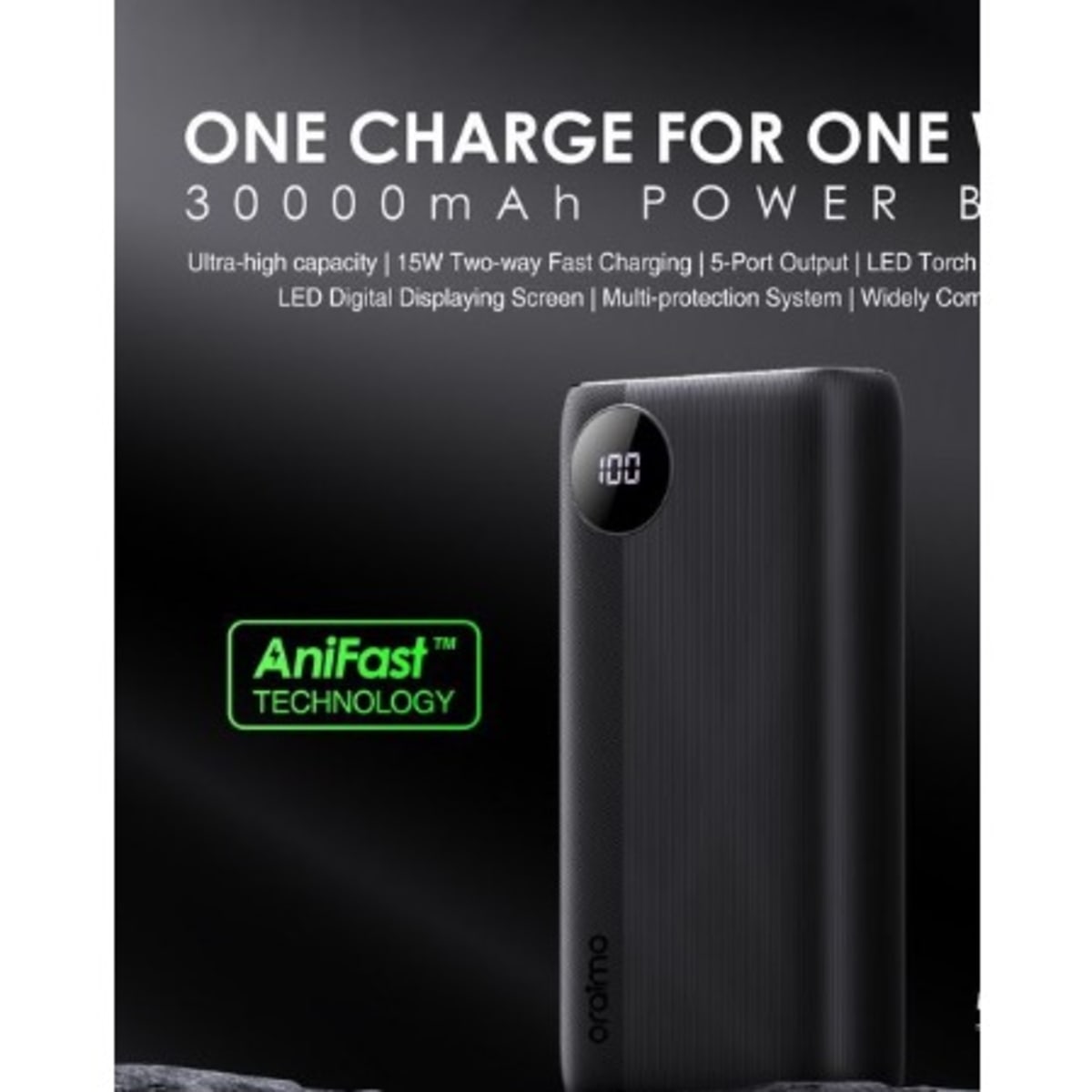 Oraimo 30000mah Superior Quality Ultra Fast Charging Power Bank