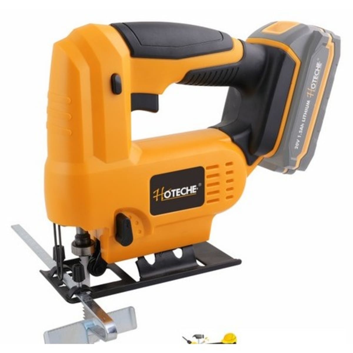 Hoteche Cordless Jigsaw 20v With Battery And Charger Konga