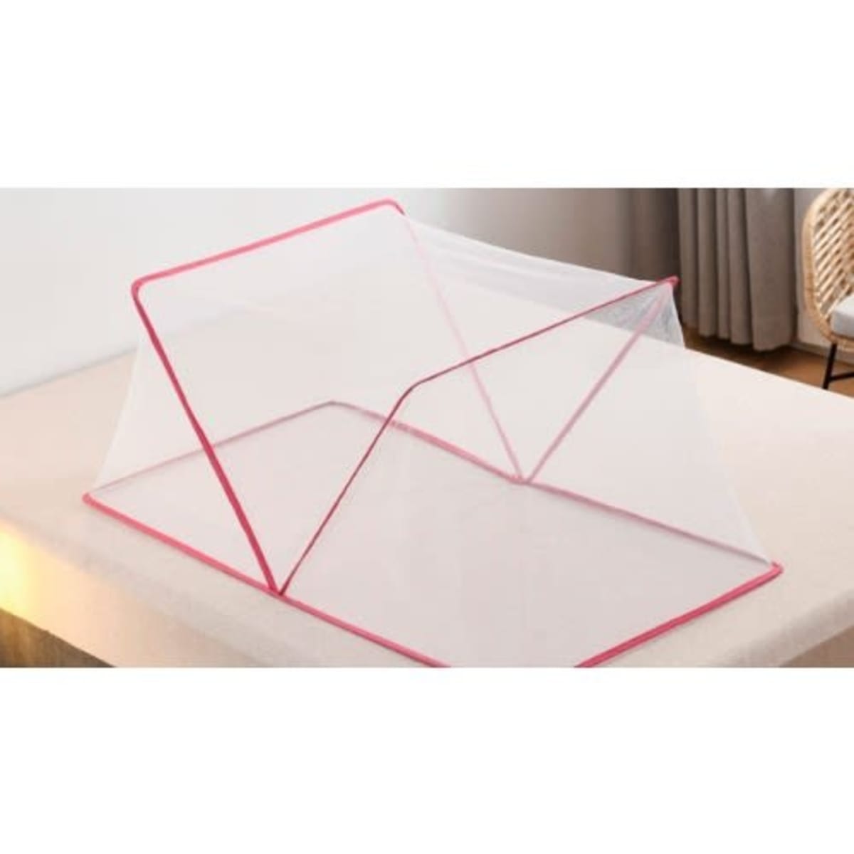 Collapsible Mosquito Net -4ft X 6ft - Pink