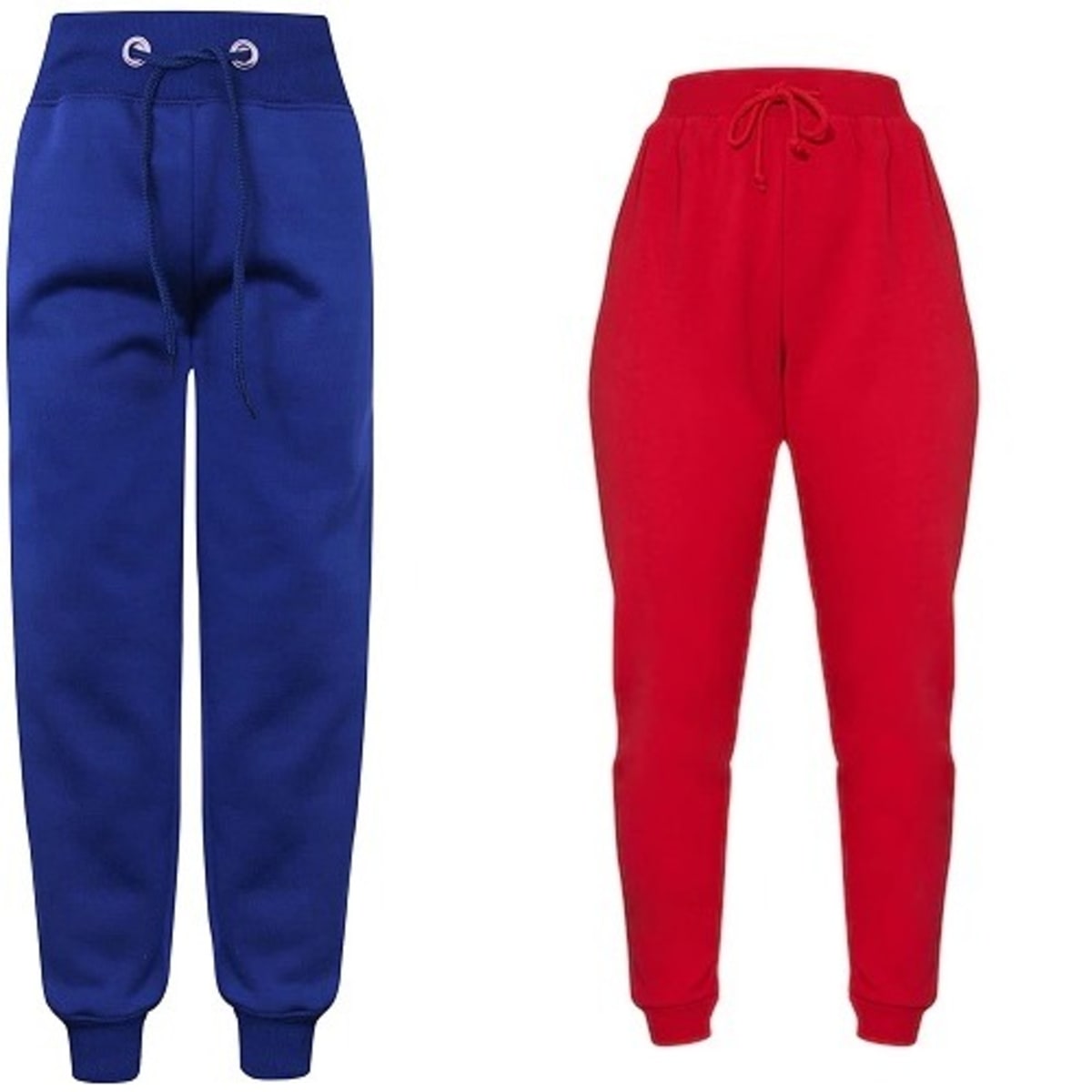 Plain red joggers best sale