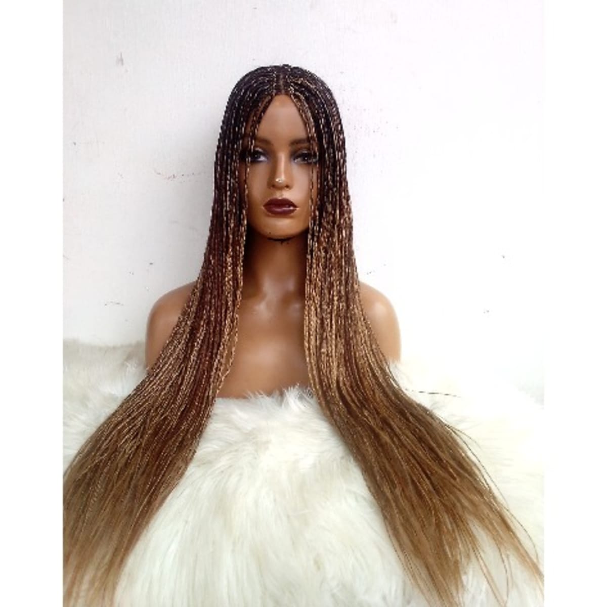 Glanz Hair French Curl Closure Braid Wig 26