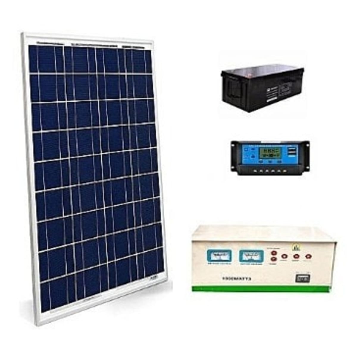 Solar 1kva Inverter With Battery And Panel