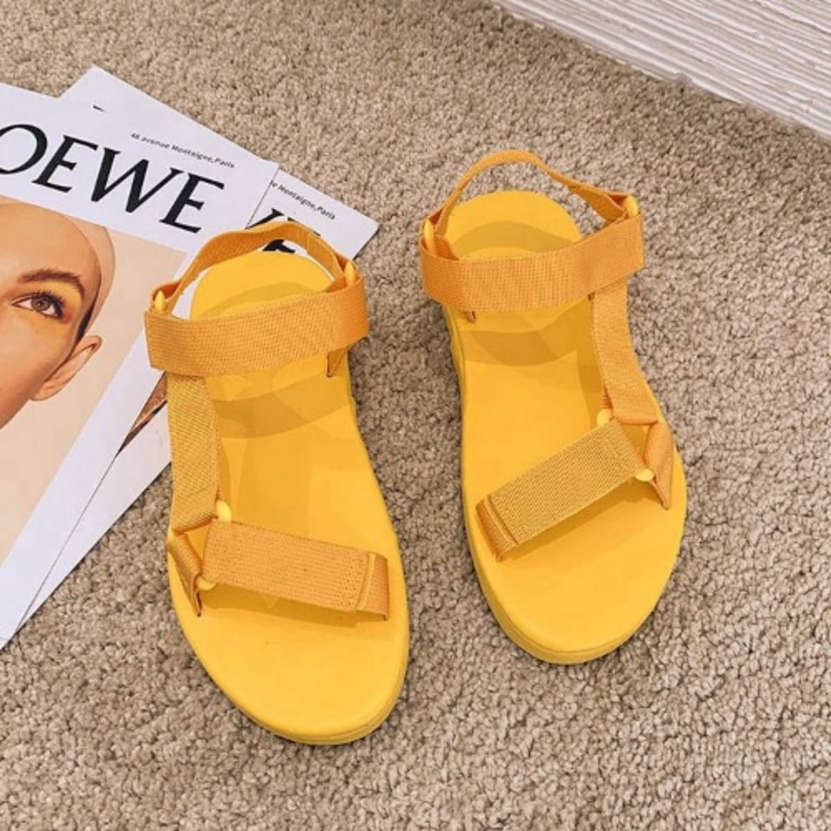 Mehelisha Unisex Sandals Yellow Konga Online Shopping