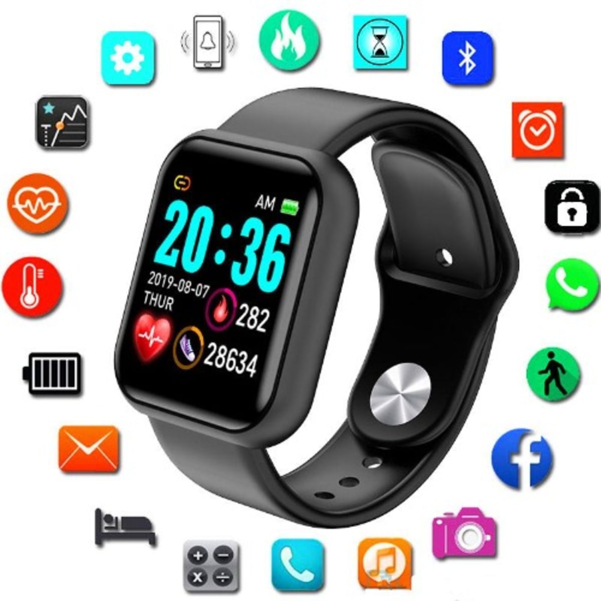Multi-function High Tech Smart Watch- Y68 Konga Online Shopping